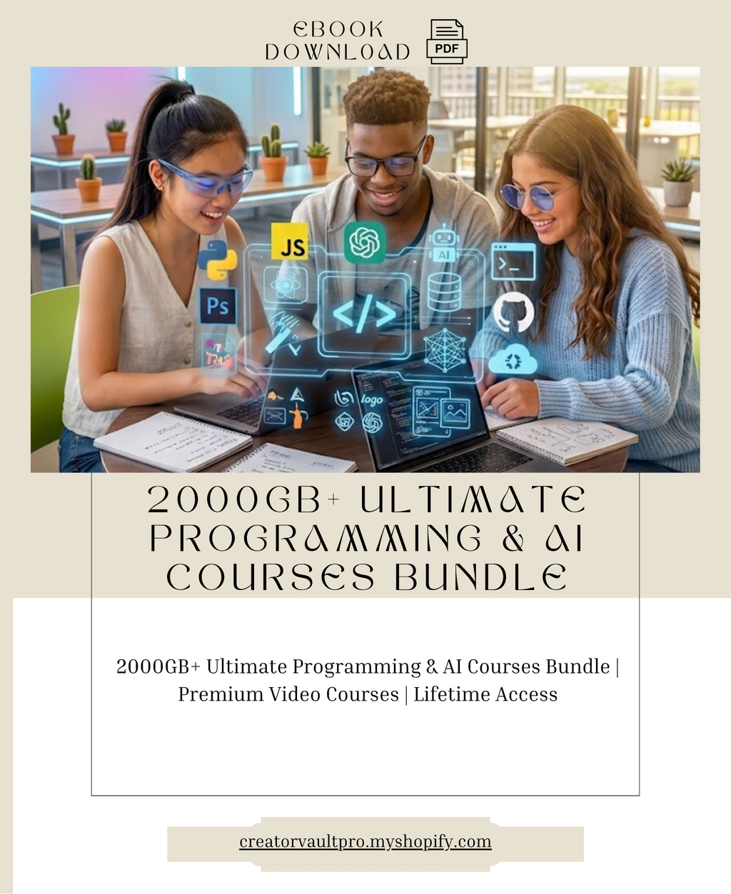 2000GB+ Ultimate Programming & AI Courses Bundle | Premium Video Courses | Lifetime Access