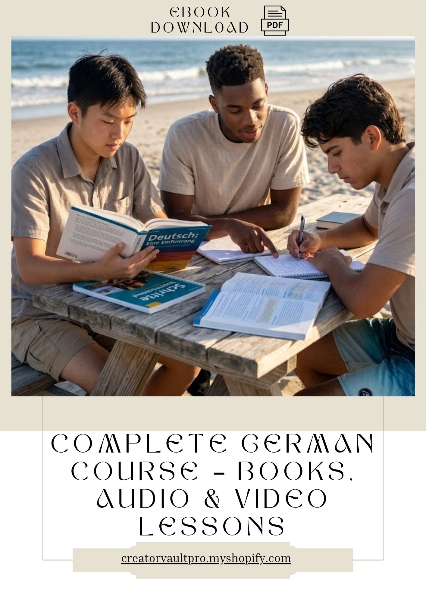 Complete German Course – Books, Audio & Video Lessons