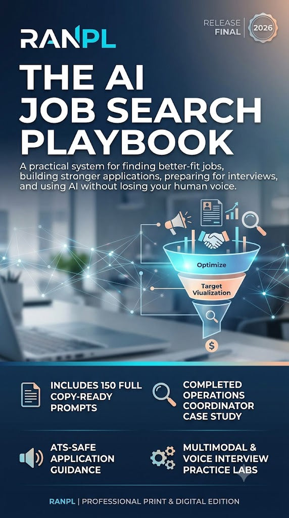 RANPL™ AI Job Search Playbook 2026: The Award-Worthy Operating System & 150 Copy-Ready Prompts