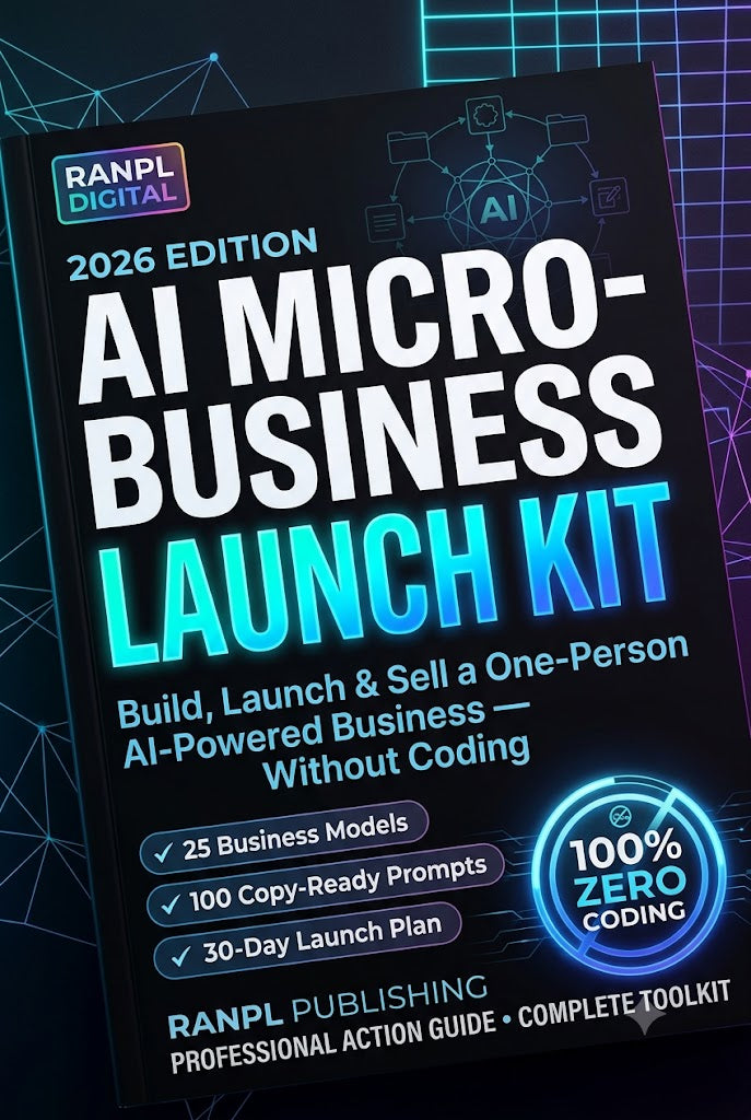 RANPL™ AI Micro-Business Launch Kit 2026 — Build & Sell a One-Person AI Business