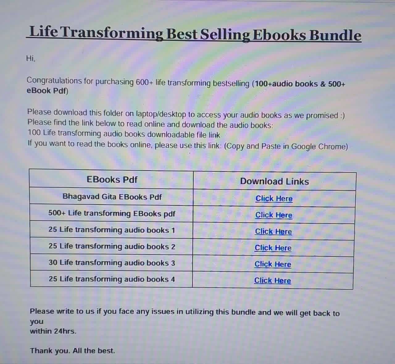 Pack 500+ Ebooks + 100 Audio books for Personal Development
