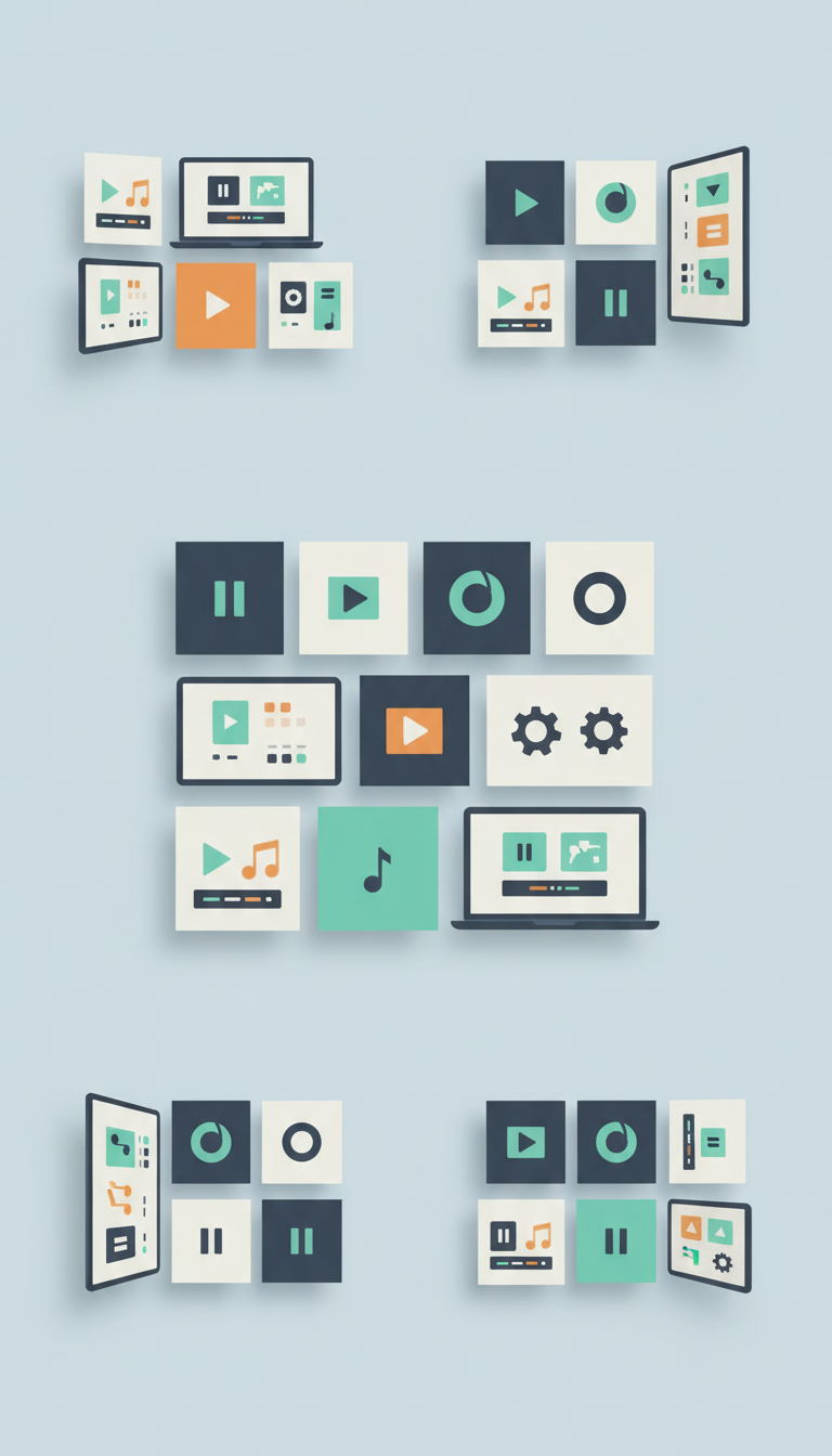 UI Icon Set with Multinational Themes