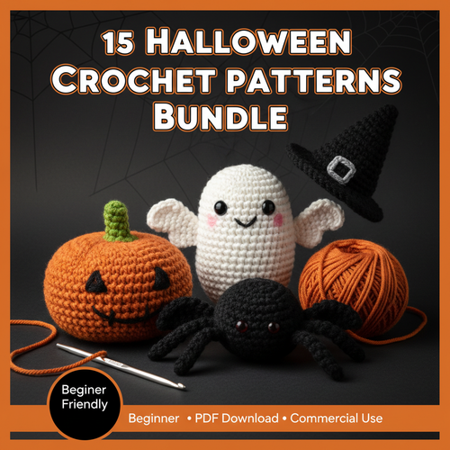 15 Halloween Crochet Patterns Bundle
