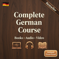Complete German Course - Wood Theme Cover
