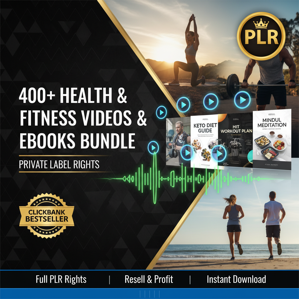 400+ Health & Fitness Videos & Ebooks Bundle